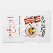 Best Valentine’s Gift Funny Food Kitchen Towel Theedoek (Horizontaal)