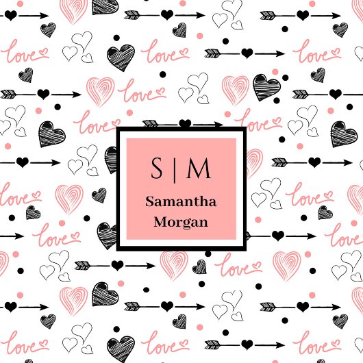 Best Valentine’s Gift Personalized Heart Sketch Fleece Deken