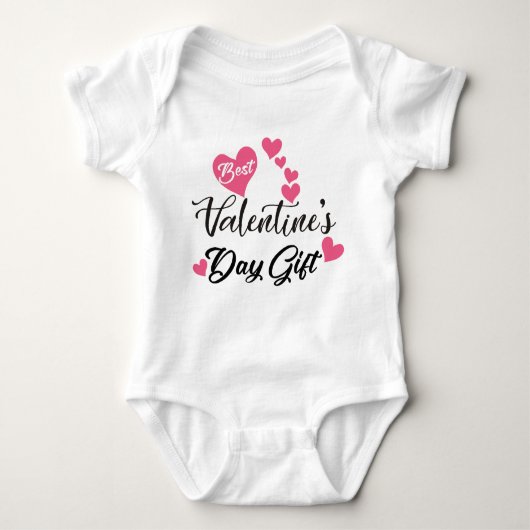 Best Valentines Day Baby Bodysuit - Cute Gift Desi (Voorkant)