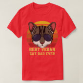 Best Vegan Cat Dad Ever T-shirt (Design voorkant)