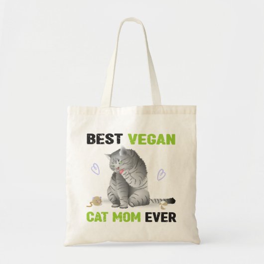 Best Vegan Cat Mam Ever Tote Bag (Voorkant)