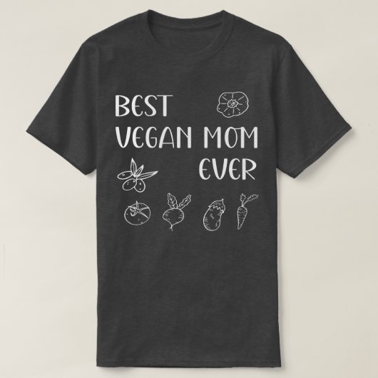 Best Vegan Mam Ever Moederdag mama mama mama T-shirt (Design voorkant)