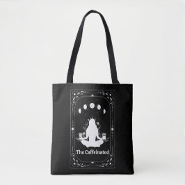Best verkopende koffieliefhebbers Tarot Kaart Yoga Tote Bag