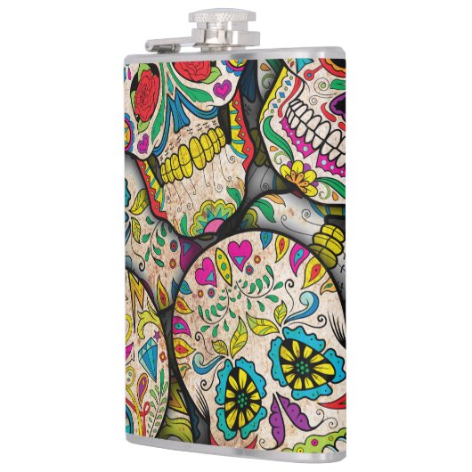 Best verkopende suikerschedel heupfles (Links)