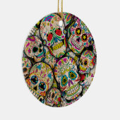 Best verkopende suikerschedel keramisch ornament (Rechts)