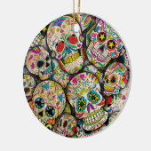 Best verkopende suikerschedel keramisch ornament (Links)