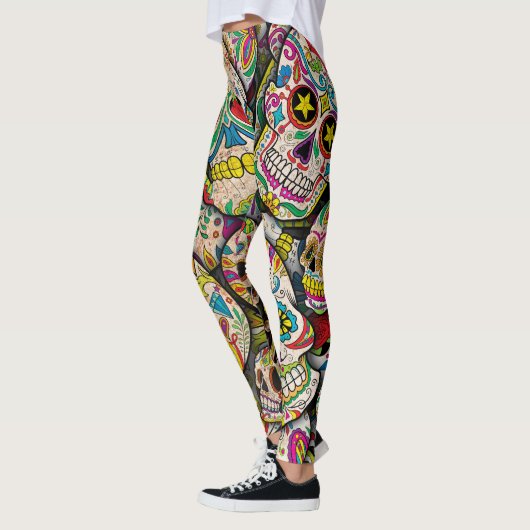Best verkopende suikerschedel leggings (Links)