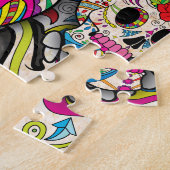 Best verkopende suikerschedel legpuzzel (Zijkant)