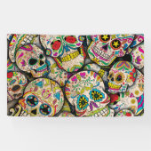 Best verkopende suikerschedel spandoek (Horizontaal)