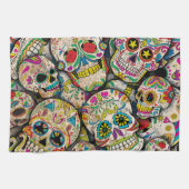 Best verkopende suikerschedel theedoek (Horizontaal)