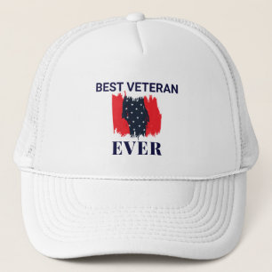 Best Veteran Ever Trucker Hat Trucker Pet