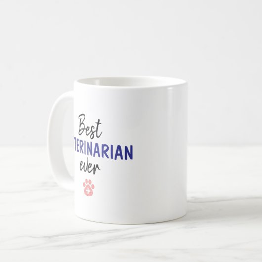 Best Veterinarian Ever Koffiemok (Voorkant links)