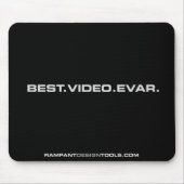 Best Video Evar - Black Mousepad Muismat (Voorkant)