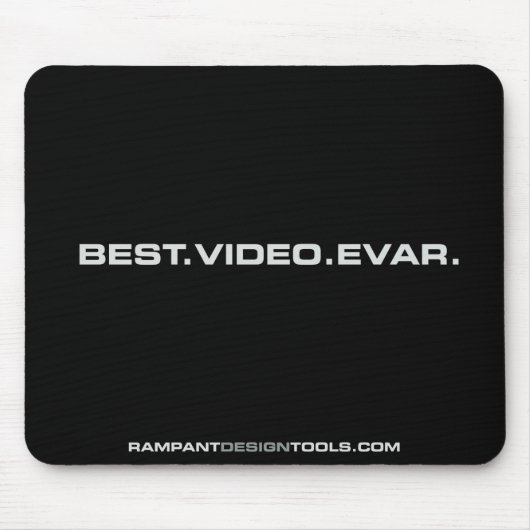 Best Video Evar - Black Mousepad Muismat (Voorkant)