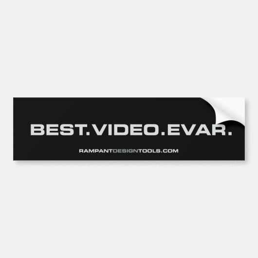 Best Video Evar - Rampant Bumpersticker (Voorkant)