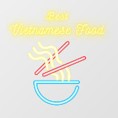 Best Vietnamese Food Pho Noodles Restaurant Raamsticker (Vel)