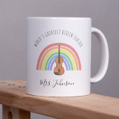 Best Violin Teacher Rainbow Music Thank you Gift Koffiemok