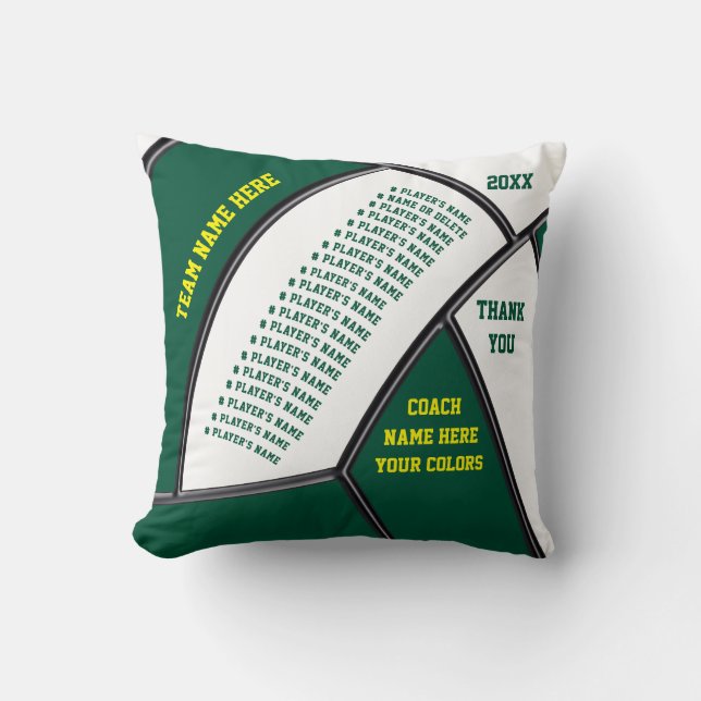 Best Volleyball Coach Gifts, ALL Player's Names Kussen (Voorkant)