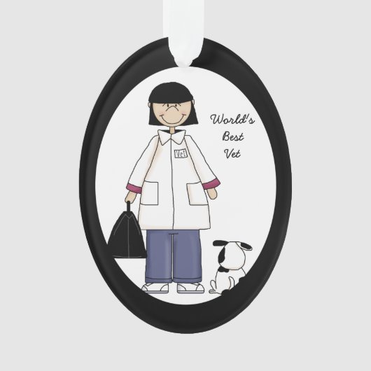 Best Voman Veterinarian Acrylornament Ornament (voorkant)