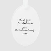 Best Voman Veterinarian Acrylornament Ornament (achterkant)