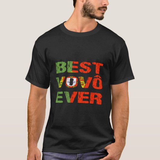Best Vovo Ever Portugal Flag T-shirt (Voorkant)