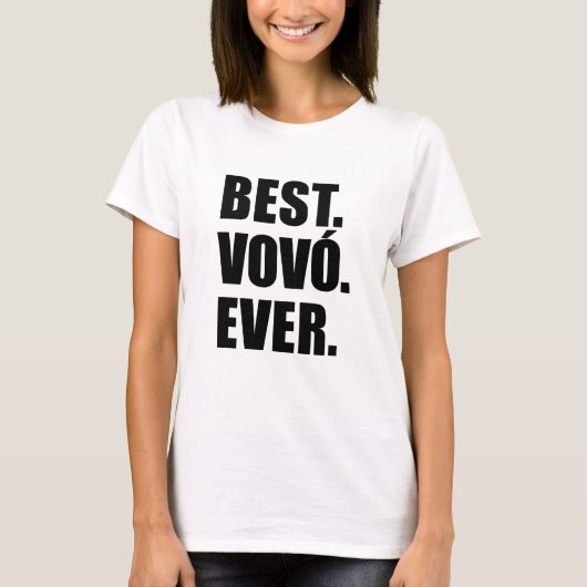 Best Vovo Ever Portugal Grandma T-shirt (Voorkant)