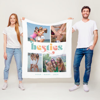 Best Vrienden van Besties Retro 4 Fleece Deken