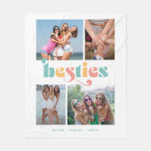 Best Vrienden van Besties Retro 4 Fleece Deken (Voorkant)