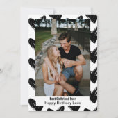 Best Vriendin Ever Happy Birthday Love Foto Feestdagenkaart (Voorkant)