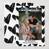 Best Vriendin Ever Happy Birthday Love Foto Feestdagenkaart (Voorkant / Achterkant)