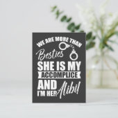 Best Vriendinnen Bachelorette Besties Accompliment Briefkaart (Staand voorkant)