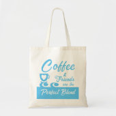 Best vriendinnetje koffieblauw tote bag (Voorkant)