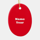 Best Vrouw Baker kerstversiering Keramisch Ornament (Achterkant)