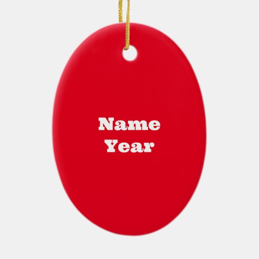 Best Vrouw Baker kerstversiering Keramisch Ornament (Achterkant)