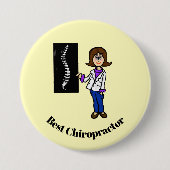 Best Vrouw Chiropractor of Spinal Doctor Button (Voorkant)