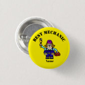 Best Vrouw Mechanic with Tire and WFrench Button (Voorkant /achterkant)