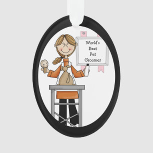 Best Vrouw Pet Groomer Acrylornament Ornament