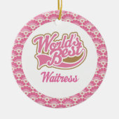 Best Waitress Gift Ornament ter wereld (Voorkant)