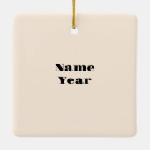 Best Weather Woman Kerstversiering Keramisch Ornament (Achterkant)