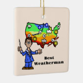 Best Weatherman Kerstversiering Keramisch Ornament (Rechts)