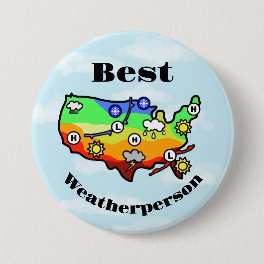 Best Weatherperson Button (Voorkant)
