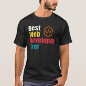 Best Web Developer Website Programmer Coder Comput T-shirt (Voorkant)