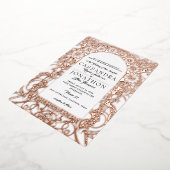 BEST Weddenschap: Art Nouveau & Poem Folie Uitnodiging (Gedraaid)