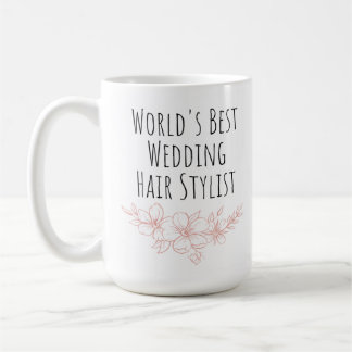 Best Wedding Hair Stylist ter wereld - Bedankt Gif Koffiemok