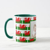 BEST WELSH MUM Custom Wales Vlag Foto Mok (Links)