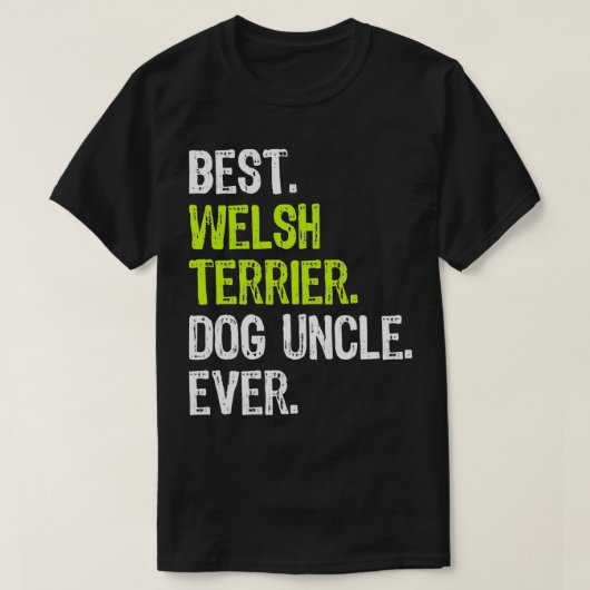 Best Welsh Terrier Dog oom Ever T-shirt (Design voorkant)