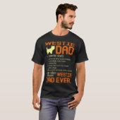 Best Westie Dad Ever Fathers Vaderdag Gift T-shirt (Voorkant volledig)