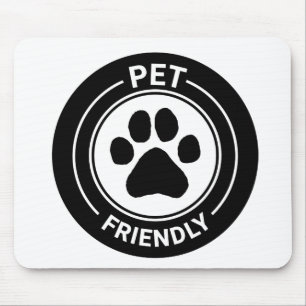 Best Westie Pet Friendly Drawn Paw - Zwart Muismat