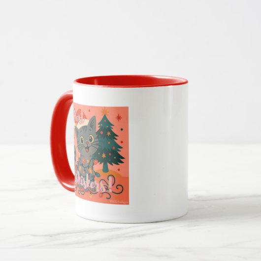 Best Whiskers! Cute & Funny Cat Mok (Voorkant links)