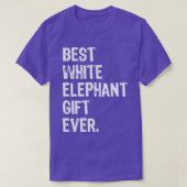 Best White Elephant Gift Ever Funny Kerstmis T-shirt (Design voorkant)